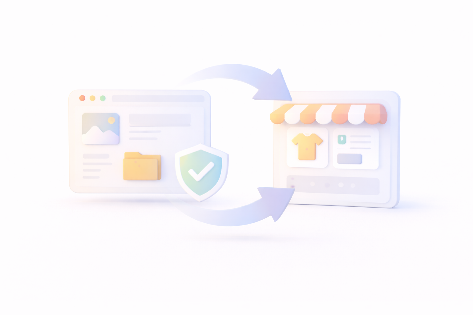 Изображение представящо полезна и информативна статия от много препоръчвани от доволни клиенти - Миграция от custom сайт към Shopify: как да запазиш каталог, блог и натрупано доверие